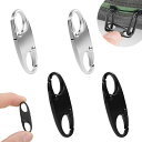ジッパークリップ盗難防止4個入りファスナー引き手バックパックジッパーロックキーホルダー海外旅行空港検査取り外し可能ジッパーコネクター防犯グッズ