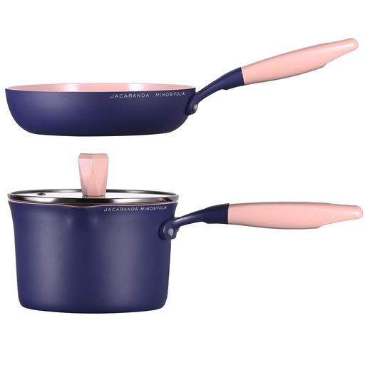 AMPWEELフライパンセット3点鍋セットPFOAPFOSフリーih鍋20CMフライパンとです16CMミルクパン適合します..