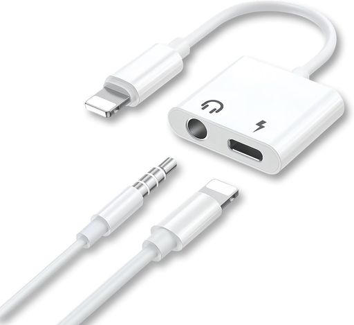 【2025 MFi強化版】 Phoneイヤホンジャック 変換アダプタ Lightning to 3.5mm phone 2in1変換イヤホンジャック 充電しながらイヤホン30W急速充電同時音楽 搭載24bit/48KHz Hi-Fi音質