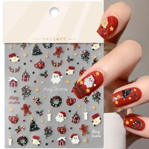MOEAGELクリスマスネイルシールネイルステッカー可愛いネイルアートシール貼るだけ使いやすい初心者向けクリスマス気分ネイル飾り星サンタクロースクリスマス靴下クリスマスツリーク… MOEAGELクリスマスネイルシールネイルステッカー可愛いネイルアートシール貼るだけ使いやすい初心者向けクリスマス気分ネイル飾り星サンタクロースクリスマス靴下クリスマスツリーク…