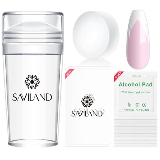SAVILANDフレンチチップネイルスタンプ-14個のフレンチチップネイルツール交換可能なスタンパーヘッド付きクリアシリコンネイルスタンパーキットフレンチネイルスタンパースクレーパー… SAVILANDフレンチチップネイルスタンプ-14個のフレンチチップネイルツール交換可能なスタンパーヘッド付きクリアシリコンネイルスタンパーキットフレンチネイルスタンパースクレーパー…