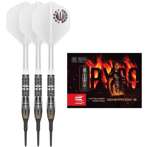 TARGET(ターゲット)PYRO GEN-10 95% 17G 2BA SOFT TIP DARTS(パイロ G10 ソフトチップダーツ)