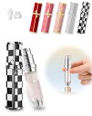 アトマイザ-詰め替えポータブルクイック香水噴霧器携帯用容器香水用ワンタッチ補充スプレーパフュームQuickAtomizerプシュ式(チェッカーボード)