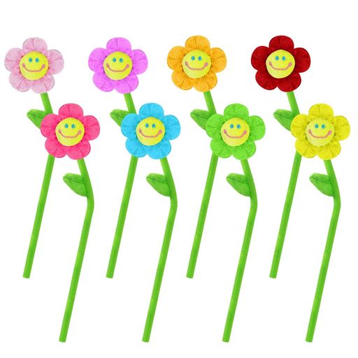 siawadekyぬいぐるみ花束スマイルフラワー8本セット花ブーケ造花バレンタインデー新年贈り物誕生日記念..