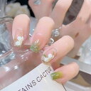 WXVOVXWネイルチップショートネイルチップ成人式付け爪24枚入可愛い優雅ネイルins流行するゼリーネイルチップ多色ネイルチップオプション結婚式(ロマンチック...