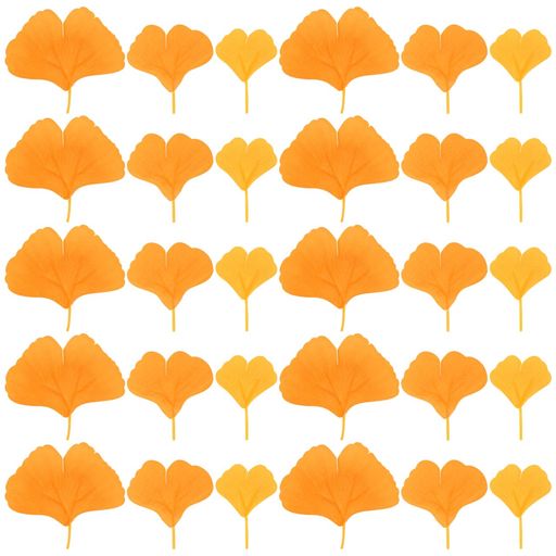 SEWACC100枚フェイクイチョウの葉人工観葉植物シミュレーションギンコリーフ7.5Cmパーティーテーブル散らし結婚式やホームインテリア装飾用