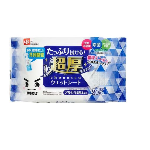 レック水の激落ち超厚ウエットシート20枚入x6