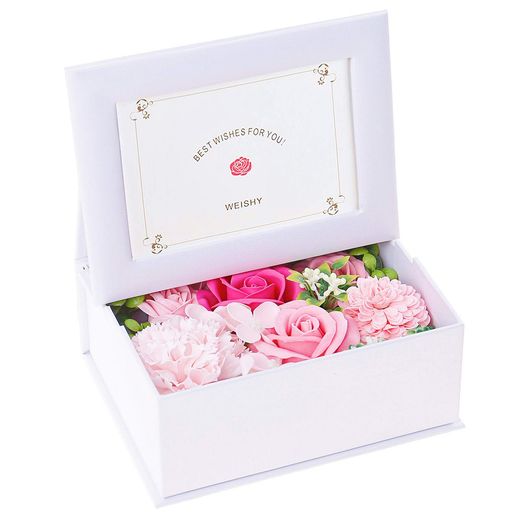 WEISHY母の日のプレゼントソープフラワー造花フラワーボックスホワイトデーお返しギフト誕生日プレゼン..