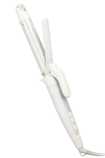 テスコム (TESCOM) ヘアアイロン コテ 26mm マイナスイオン 【 モイストキープモード搭載 】 海外対応 温度調整/ロック/メモリー機能 自動OFF ラク抜きプラグ シェルホワイト TM452B-W