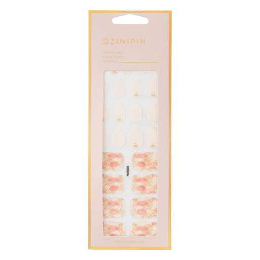 ZINIPIN(ジニピン)貼るだけフットネイルシールホワイトピンクシェルFA00203 ZINIPIN(ジニピン)貼るだけフットネイルシールホワイトピンクシェルFA00203