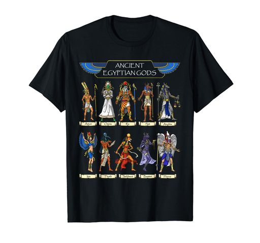 エジプトの神々古代エジプトの神話ファラオアヌビストートホルスラセクメトバステトTシャツ