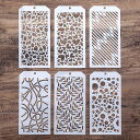 DIYペインティング描画ステンシルテンプレート家具のDIYペインティング木製スクラップブックアートプロジェクト再利用可能(ハート)