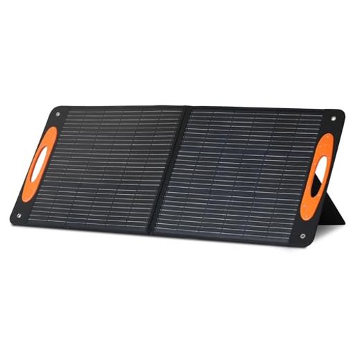 LAUNTOP LT-100W ソーラーパネル 100W/20V USB対応 折りたたみ 太陽光 単結晶シリコン ポータブル電源用 IP65防塵防水 DC7909/XT60/Anderson出力 Portable Solar Panel