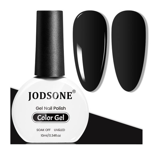 JODSONE10MLブラックジェルネイルポリッシュ-ネイルアートマニキュア&DIYサロン用ソークオフLEDジェルポリッシュ、女性へのギフト JODSONE10MLブラックジェルネイルポリッシュ-ネイルアートマニキュア&DIYサロン用ソークオフLEDジェルポリッシュ、女性へのギフト