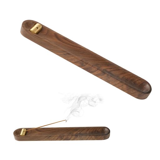 yowodana線香立てお香ホルダーお香立香皿受け皿一体アッシュキャッチャー付き角度調整スティック香仏壇..