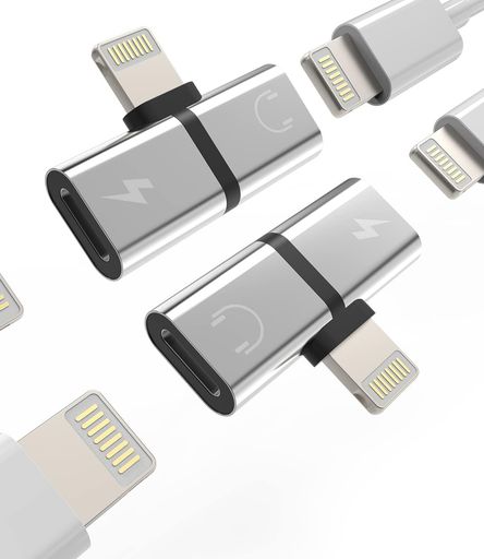 対応iPhoneイヤホンアダプター(2個パック)2in1オーディオ&充電分岐デュアルLightningジャック AUXケーブル変換 13 12 11 Pro Max Mini Xs Se 7 X Xr 8Plus 対応iPad対応