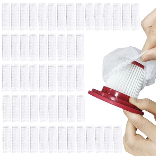 【商品仕様】100枚入り、約10x7cmのサイズで、100回分交換でき、頻繁に交換が必要な家庭にも最適。コストパフォーマンス抜群で、長期間にわたって経済的に使用可能。 【高品質素材】高密度の不織布素材を使用し、引き裂けにくく、微細なホコリやペットの毛、花粉などの汚れを逃さずキャッチ。掃除機内部を清潔に保ち、フィルターの寿命も延ばします。 【使い捨て仕様】毎回新しいフィルターに交換するだけで、掃除機の性能を維持し、メンテナンスが簡単。 【簡単な使用方法】フィルターに被せるだけで、掃除機のゴミの集め方が格段にアップ。フィルターを汚すことなく効率的に掃除できるため、長時間の使用でも安定した効果が得られます。 【広範囲に対応】約10x7cmのサイズで、家庭用掃除機や車用掃除機に対応。ほとんどの掃除機にフィットし、交換が簡単に行えます。