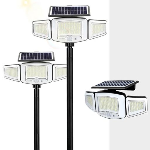 【231個の高輝度LED・3面照明・270°照明】 改良された斜めセンサーを搭載し、180°の広範囲で人の動きを検知。不審者を抑止し、優れた防犯性能を発揮します。3面照明設計により270°の照射角度を実現。サイドライトとプルパネルは水平・垂直に回転可能で、好みに合わせて照明方向を自由に調整できます。231個の高輝度LEDを搭載し、明るさは2500~3000ルーメン。より広い範囲を均一に照らします。 【2200mAh大容量バッテリー、電気代ゼロ】高効率アモルファスシリコンソーラーパネルを搭載し、曇りの日でも安定して充電可能。光電変換率は約25%に達します。内蔵の2200mAhバッテリーは、フル充電で夜間10~24時間の連続点灯が可能。電気代を節約でき、環境に優しく経済的です。また、停電時にも優れた保護機能を発揮。地震や台風などの自然災害による停電時にも照明機能を維持し、防犯や避難活動を支援します。 【IP65防水、全天候型屋外使用】本体は高品質のABS素材を使用し、IP65の防水・防塵構造を備えているため、雨、雪、霜などの厳しい気象条件にも耐えることができます。