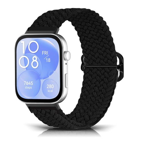 [MosFoil]HuaweiWatchFit4/3/Fit4Pro対応交換バンドサイズ調節可能ファーウェイウォッチフィット4替えベルトナイロン製弾力性伸縮性huaweiwatchfit4pro編組バンド柔らかい(2)