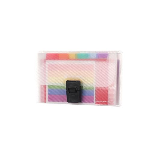 A6プラスチック13ポケット拡大ファイルフォルダオフィスオーガナイザードキュメントホルダーバッグファ..