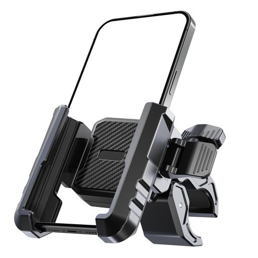 自転車 スマホホルダー 360度回転可能 振動吸収 4.5-7インチスマホに対応 ケースを入れてもOK 落下防止 簡単取付 軽量 持ち運び便利 おしゃれ 人気 多機能 バイク 自転車 防振 強力保護-ブラ…