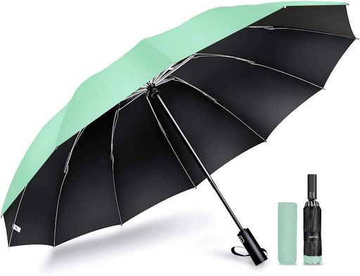 EOCOYAR折りたたみ傘大号10本骨500g重型防風トラベルアンブレラメンズ大きいおりたたみ傘一键式自動開閉台風対応梅雨対策超撥水晴雨兼用男子日傘紫外線遮蔽メンズレディース【2022最新】(4)