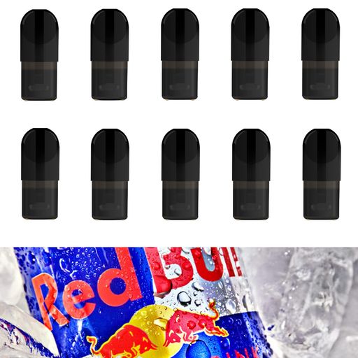”R-BULL”の味を再現しましたということです、リキッドの香りはレッドブルそのままの香り漂い、吸ってみてもレッドブルを飲んでから鼻から抜ける感覚がそのまんま再現されています。 ニコチン0、タール0、紙たばこのような匂いがなく、様々な場所で電子たばこを楽しめます! 個別包装:衛生的で持ち運びに便利です。高品質コイルの改良により、液漏れへの心配はなし! 純正品のポッドよりやすい。1ポッド2mlなので、500~600回の吸引が目安になります(個人差あり)。他人や環境に無害であり、間接喫煙の危険はありません。発火や着火の必要がなく、臭いもしません。 便利/使用簡単:本体に差し込みだけで、装着完了。ボダン無し、吸うだけで起動、面倒なリキッド注入やタング洗浄等不要、初心者にも楽に使えます。