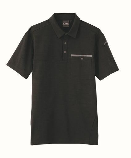 ジーベック(Xebec)半袖ポロシャツディープネイビーLL6670-19-LL