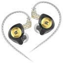 ケーゼット(KZ)EDXULTRADD20Hz-40000Hz23.5Ω112dB0.75mm(2pin)マイクなし有線イヤホンブラック72g