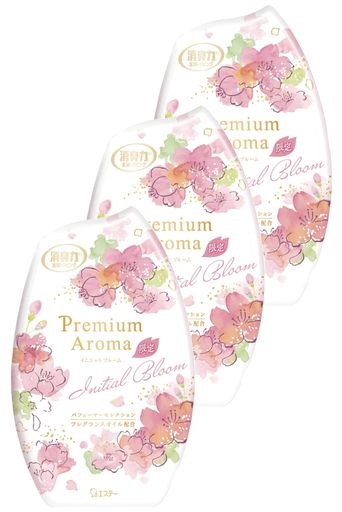 消臭力プレミアムアロマ[まとめ買い]部屋用置き型イニシャルブルーム(桜)400mLx3個お部屋の消臭力玄関リビング寝室ルームフレグランス消臭剤消臭芳香剤2025