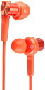 ソニー有線イヤホン重低音モデルMDR-XB55:カナル型レッドMDR-XB55R(2)