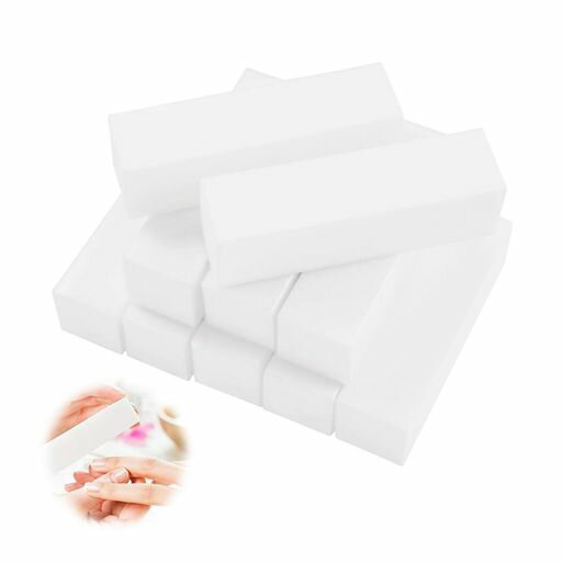 ブロックネイルバッファー【10個セット】シャインスポンジネイル爪磨きスポンジネイルケア用ネイルケアつや出し爪の表面綺麗にするメンズ兼用