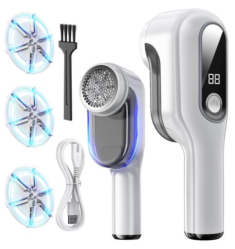 【2025年最軽量+替刃3枚付】PKBD毛玉取り器電動毛玉クリーナーけだまとりType-C充電式6枚刃/安全ロックコードレスマフラー・衣類・靴下対応旅行用家庭用...