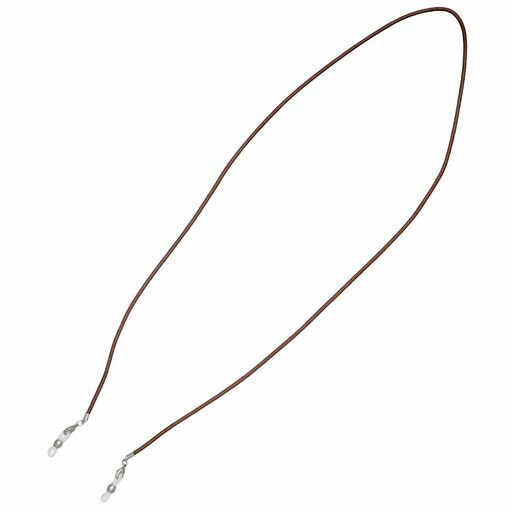 テーシーケース(Tccase)メガネホルダーメガネストラップ73cmシンプルネックレスコットン素材ずれ落ち防止アイウェアストラップブラウン