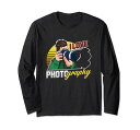 ILove写真カメラマンキャメラマン写真長袖Tシャツ