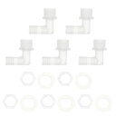 HOPESPANNERプラスチックホースバーブフィッティング5/8”ホースIDG3/4メスNPTエルボーバーブコネクタPP1セット