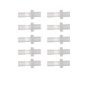 INFINAUTOプラスチックホースバーブフィッティング5/16”バーブM10外部スレッドアダプターコネクターキットPPクリア1セット