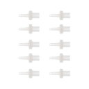 INFINAUTOプラスチックホースバーブフィッティング5/32”バーブM10外部スレッドアダプターコネクターキットPPクリア1セット