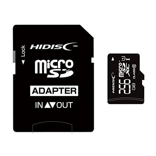 HIDISC microSDXCメモリカード 256GB Class10 UHS-I