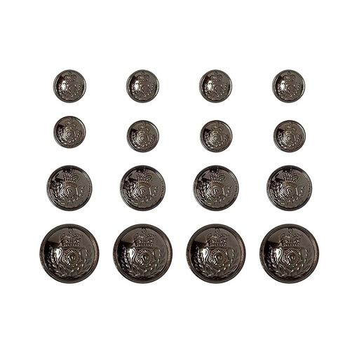 lingaoボタン合金ボタン金属ボタンジャケットボタンパターン化された脚ボタンコスプレ服縫製ツール単一..