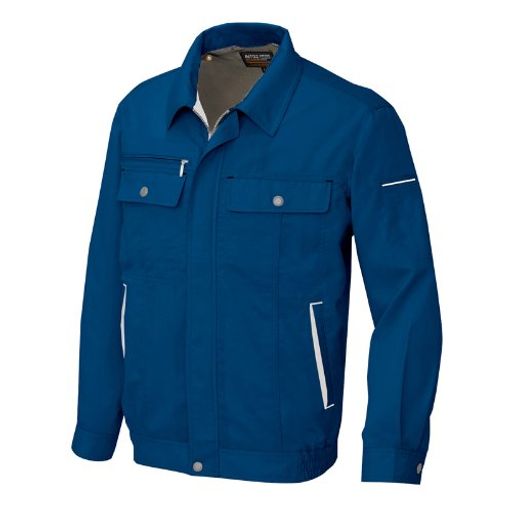 アイトス長袖サマーブルゾン(春夏用)AZ-5560188フォレストネイビーxシルバーグレーMサイズ