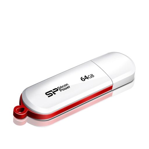 SiliconPower(シリコンパワー)USBメモリLuxMini320ホワイトSP064GBUF2320V1W[64GB/USB2.0/USBTypeA/キャップ式]