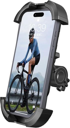 自転車 スマホホルダー 【2025強化版】 自転車用 スマホ スタンド ロードバイク スマートフォン ホルダー 携帯ホルダー クロスバイク用 360度回転 片手操作 脱着簡単 iPhone 15 15 Plus 15 pro 15 pr…