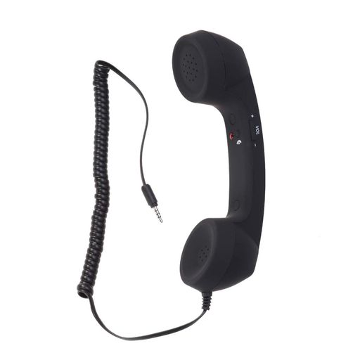 IBASENICE受話器スマホ受話器黒電話受話器ヘッドセットスマホ用受話器レトロ電話機有線電話ユニバーサル3.5MMヘッドフォン対応音量調整可能携帯便利おもしろ便利グッズ(黒) IBASENICE受話器スマホ受話器黒電話受話器ヘッドセットスマホ用受話器レトロ電話機有線電話ユニバーサル3.5MMヘッドフォン対応音量調整可能携帯便利おもしろ便利グッズ(黒)