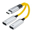 LAMSCATタイプC二股ハブケーブルTYPE-Cスプリッターイヤホン変換アダプタ快速充電TYPE-Cイヤホン変換ケーブル充電とイヤホンが同時DAC搭載イヤホン分配器GOOGLE/IPAD/IPAD(2)