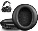 SOULWITイヤーパッドイヤークッションCowin(Silensys)E7/E7Pro用ヘッドセットパッド(SE7と互換性なし)ソフトプロテインレザー高密度フォーム交換イヤーカップ(ブラック)