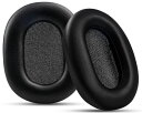 GEVOイヤーパッドイヤークッションヘッドパッドSonyWH-1000XM5(WH1000XM5)ヘッドセット用交換パッドノイズキャンセリングヘッドホン用プロテインレザー高密度フォーム遮音ブラック