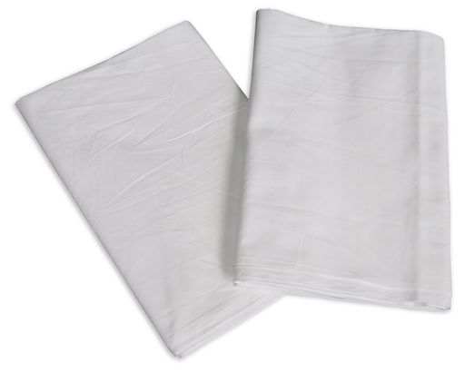 業務用フラットシーツ(小分け売り)【2点セット】敷布団用綿100%シングルサイズホワイト(150cmx250cm)