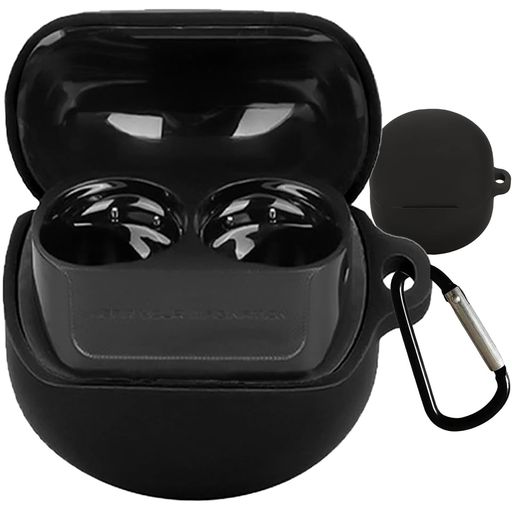 BOOLINNSoundPEATSClearDotケース対応SoundPEATSClearDot液状シリコンケースキズ防止耐衝撃装着充電可能防水防塵紛失防止カラビナ付き(ブラック) BOOLINNSoundPEATSClearDotケース対応SoundPEATSClearDot液状シリコンケースキズ防止耐衝撃装着充電可能防水防塵紛失防止カラビナ付き(ブラック)