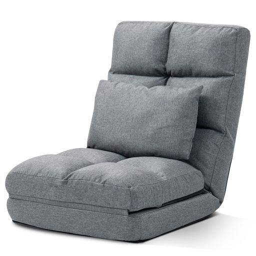 DeeLyan座椅子リクライニングコンパクト折りたたみハイバック座椅子ソファーフロアチェアソファベッド寝れる椅子腰が痛くならない1人掛け寝れるクッション付き(3.0)